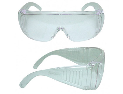 10 gafas de protección visor de policarbonato incoloras